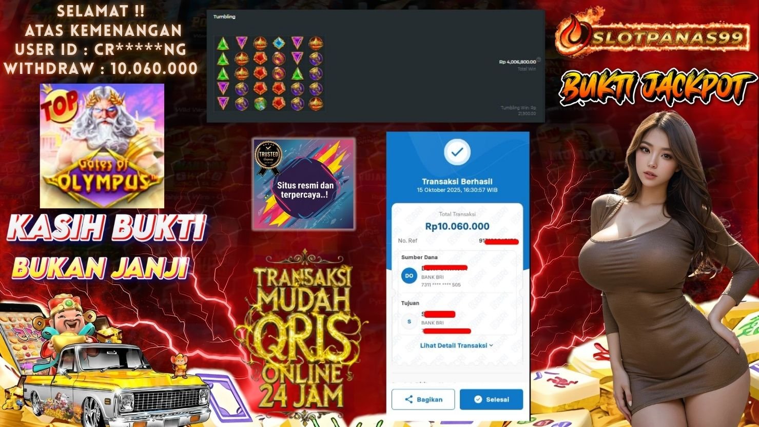 SLOTPANAS99 JACKPOT SLOT GATES OF OLYMPUS